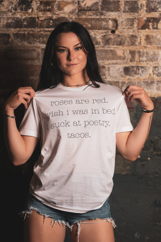 Tacos and Roses White